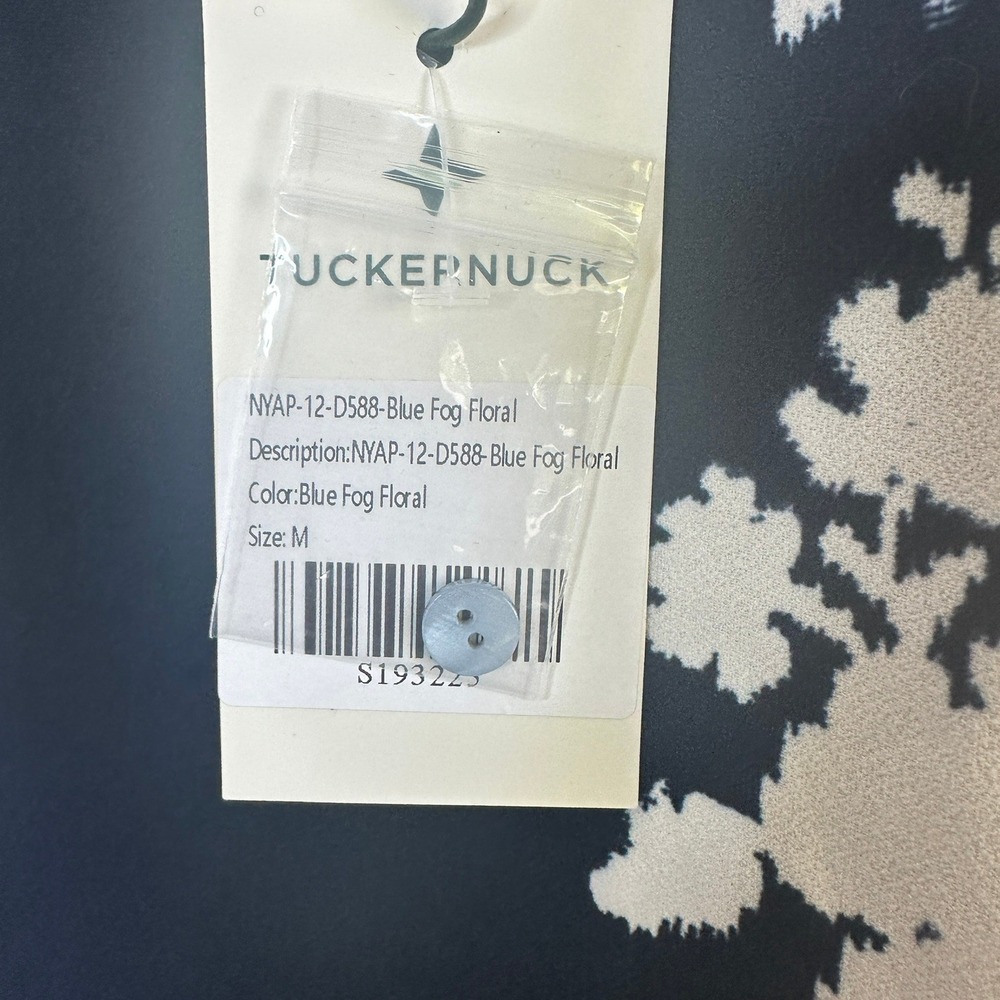 Tuckernuck Blue Fog Portia Floral Maxi Dress Bow Back Navy Light Blue Medium - Picture 6 of 8